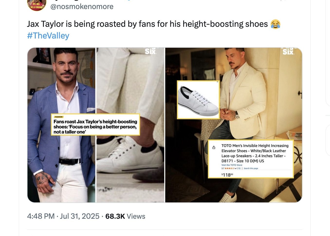 Jax Taylor reunion shoes